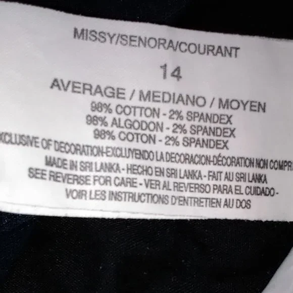 GLORIA VANDERBILT AMANDA JEANS    TURQUOISE   SIZE 14 AVG - Picture 10 of 10